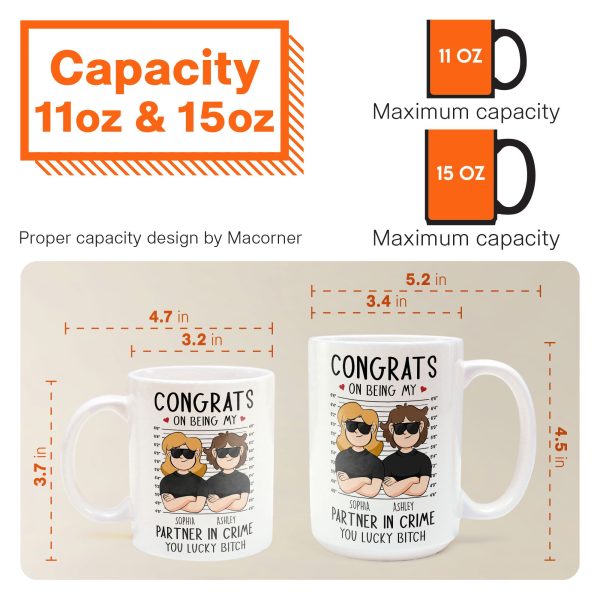 Congrats On Being My Partner In Crime - Personalized Mug Congrats On Being My Partner In Crime - Personalized Mug
