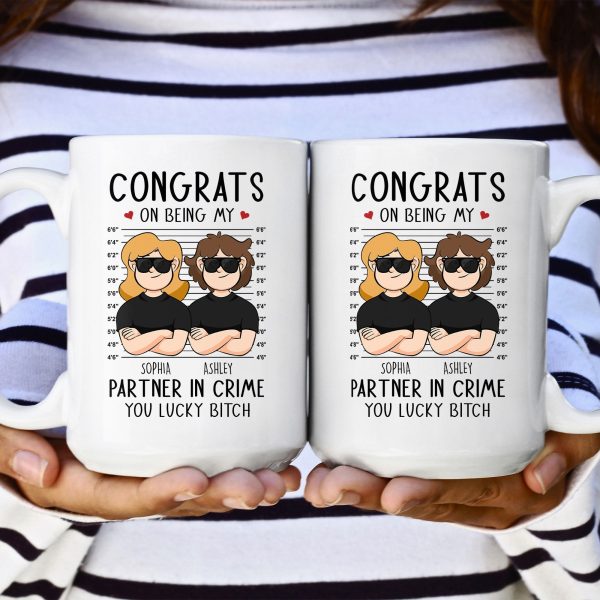 Congrats On Being My Partner In Crime - Personalized Mug Congrats On Being My Partner In Crime - Personalized Mug