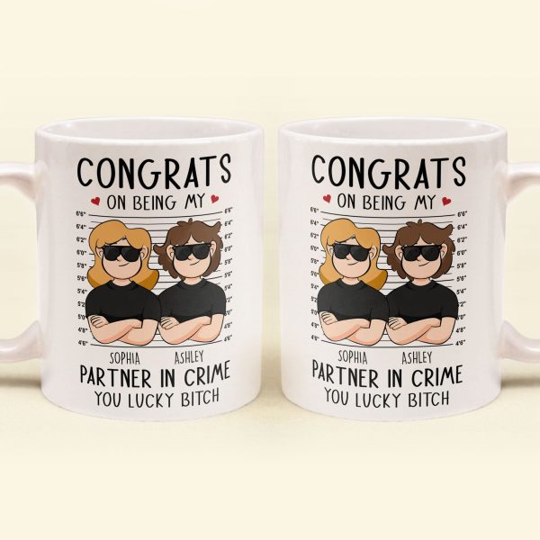 Congrats On Being My Partner In Crime - Personalized Mug Congrats On Being My Partner In Crime - Personalized Mug