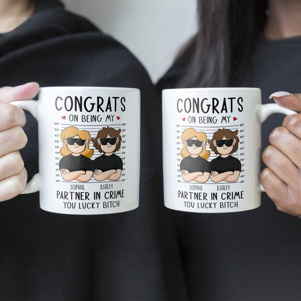 Congrats On Being My Partner In Crime - Personalized Mug Congrats On Being My Partner In Crime - Personalized Mug