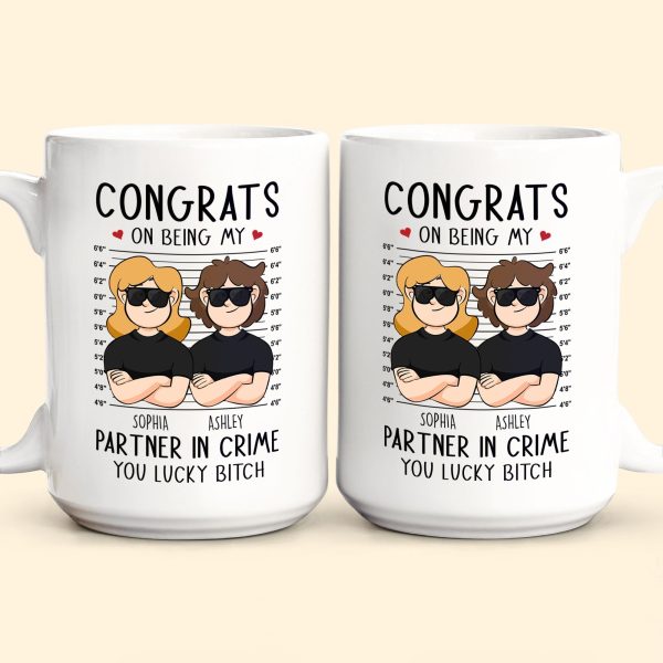 Congrats On Being My Partner In Crime - Personalized Mug Congrats On Being My Partner In Crime - Personalized Mug