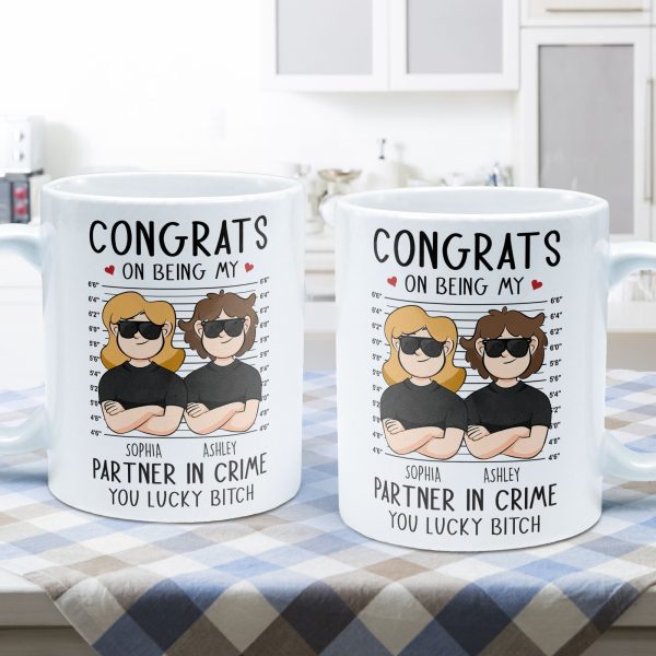 Congrats On Being My Partner In Crime - Personalized Mug Congrats On Being My Partner In Crime - Personalized Mug