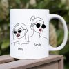 Congrats On Being My Partner In Crime, Gift For Bestie, Peesonalized Mug, Glasses Girl Coffee Mug, Bestie Gift Congrats On Being My Partner In Crime, Gift For Bestie, Peesonalized Mug, Glasses Girl Coffee Mug, Bestie Gift