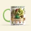 Congrats On Being My Wife - Personalized Accent Mug - Gift For Movie Fans, Couples NL122