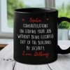 Congratulations On Leaving Your Job - Coworker Personalized Custom Black Mug - Appreciation, Retirement Gift For Coworkers, Work Friends, Colleagues Congratulations On Leaving Your Job - Coworker Personalized Custom Black Mug - Appreciation, Retirement Gift For Coworkers, Work Friends, Colleagues