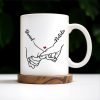Connecting Hands Heart Symbol Love - Personalized Custom Coffee Mug - CPL137_MG Connecting Hands Heart Symbol Love - Personalized Custom Coffee Mug - CPL137_MG