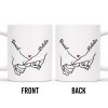 Connecting Hands Heart Symbol Love - Personalized Custom Coffee Mug - CPL137_MG Connecting Hands Heart Symbol Love - Personalized Custom Coffee Mug - CPL137_MG