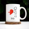 Connecting Hearts Puzzle Heart Design - Personalized Custom Coffee Mug - CPL148_MG Connecting Hearts Puzzle Heart Design - Personalized Custom Coffee Mug - CPL148_MG
