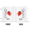 Connecting Hearts Puzzle Heart Design - Personalized Custom Coffee Mug - CPL148_MG Connecting Hearts Puzzle Heart Design - Personalized Custom Coffee Mug - CPL148_MG