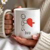 Connecting Hearts Puzzle Heart Design - Personalized Custom Coffee Mug - CPL148_MG Connecting Hearts Puzzle Heart Design - Personalized Custom Coffee Mug - CPL148_MG