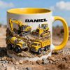 Construction Vehicles Coffee Mug - Personalized Gift For Truckers 06KILU130126 Construction Vehicles Coffee Mug - Personalized Gift For Truckers 06KILU130126