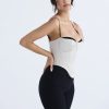Contrast Satin Bustier Corset Top Contrast Satin Bustier Corset Top