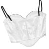 Contrast Satin Bustier Corset Top Contrast Satin Bustier Corset Top