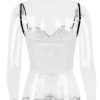 Contrast Satin Bustier Corset Top Contrast Satin Bustier Corset Top