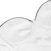 Contrast Satin Bustier Corset Top Contrast Satin Bustier Corset Top