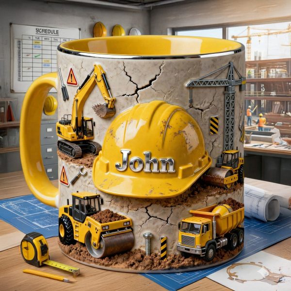 Contruction Worker Coffee Accent Mug - Personalized Gifts For Construction Workers 02hymg311225