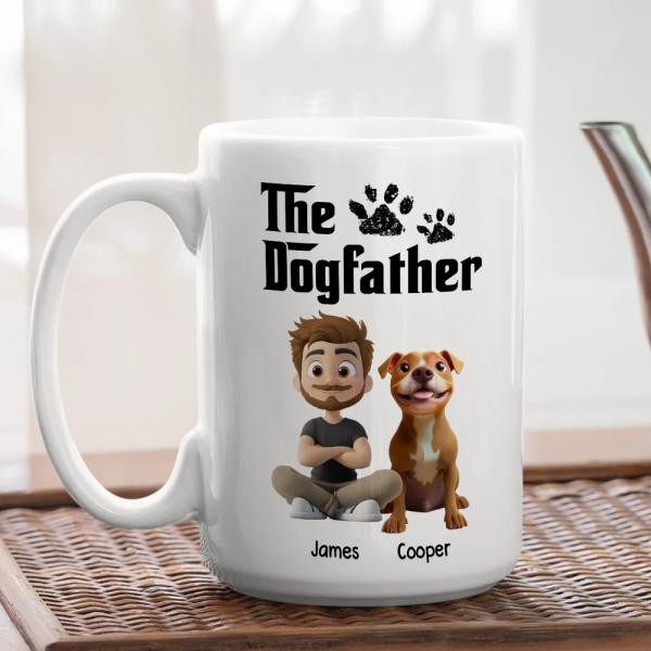 Cool Dog Father - Personalized White Mug- Gift for Pet Owners, Dog Lovers, Dog Dad | CLP15.V2 HH01 Cool Dog Father - Personalized White Mug- Gift for Pet Owners, Dog Lovers, Dog Dad | CLP15.V2 HH01