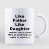 Cool Like Father Like Daughter Personalized Mug Cool Like Father Like Daughter Personalized Mug