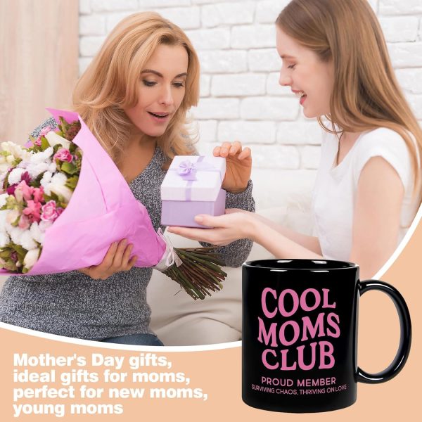 Cool Moms Club Coffee Mug Funny Mom Gift for New Mom Wife Sister Best Friend, Mothers Day Birthday Gift for Mom