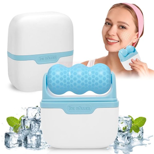 Cool Roller For Face Reusable Double-Head Ice Facial Roller For Glowing & Brightened Complexion Cool Roller For Face Reusable Double-Head Ice Facial Roller For Glowing & Brightened Complexion