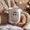 Coquette Ghost Personalized Mug, Cute Halloween Gift with Custom Name Coquette Ghost Personalized Mug, Cute Halloween Gift with Custom Name
