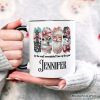 Coquette Pink Christmas Personalized Mug, It's The Most Wonderful Time Of The Year Vintage Gift with Custom Name Coquette Pink Christmas Personalized Mug, It's The Most Wonderful Time Of The Year Vintage Gift with Custom Name