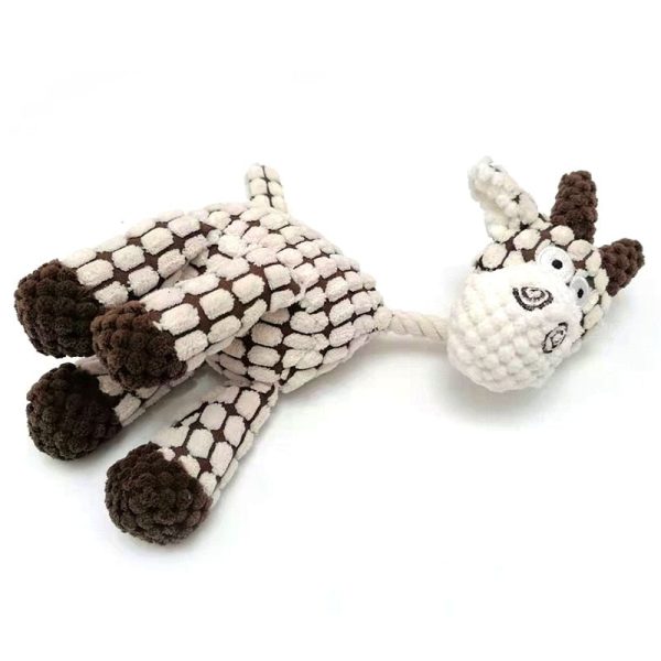Corduroy Animal Chew Toy For Dogs