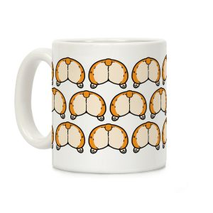 Corgi Butt Pattern Coffee Mug