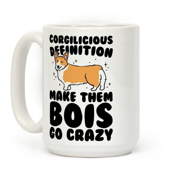 Corgilicious Parody Coffee Mug Corgilicious Parody Coffee Mug