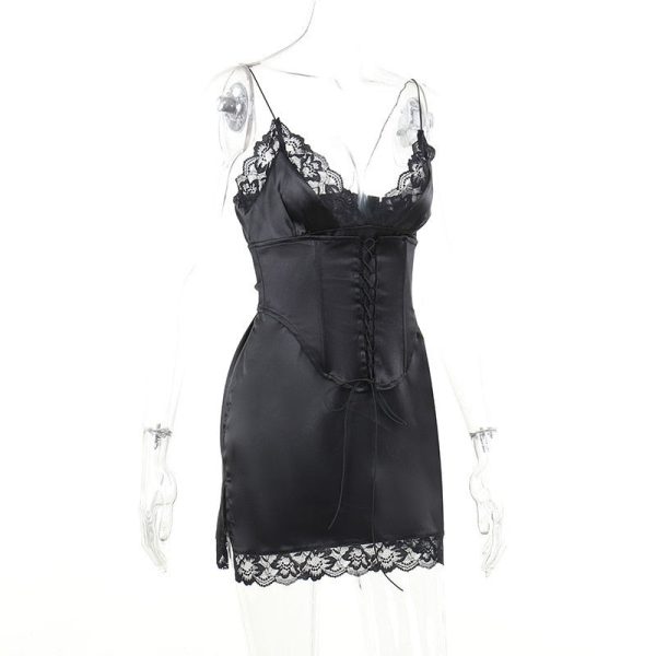 Corset Lace Strap Sleeveless Mini Dresses Corset Lace Strap Sleeveless Mini Dresses