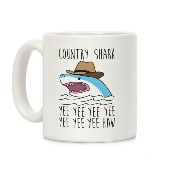 Country Shark Yee Haw Coffee Mug Country Shark Yee Haw Coffee Mug