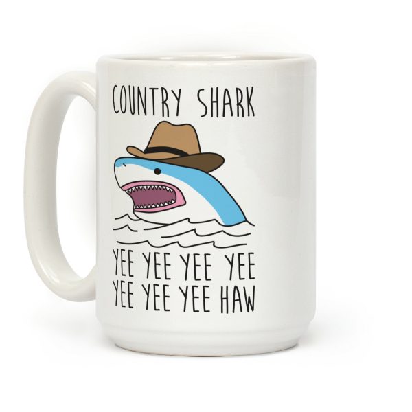 Country Shark Yee Haw Coffee Mug Country Shark Yee Haw Coffee Mug