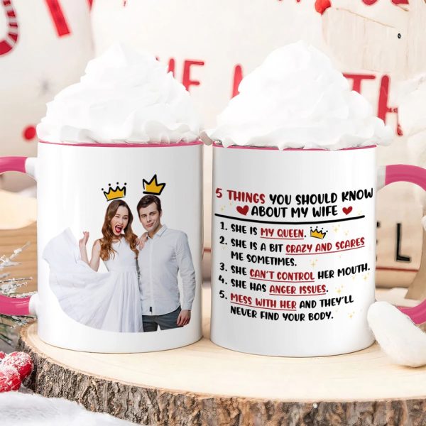 Couple, 5 Things You Should Know About My Wife, Personalized Mug, Valentine Gift, Couple Gift Couple, 5 Things You Should Know About My Wife, Personalized Mug, Valentine Gift, Couple Gift