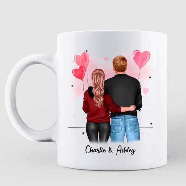 Couple Back View I Met You Gift For Her Gift For Him Couple Personalized Mug Couple Back View I Met You Gift For Her Gift For Him Couple Personalized Mug