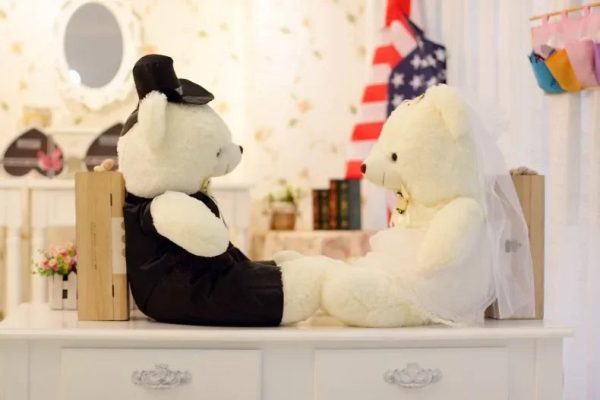 Couple Bear Wedding Plush Toys