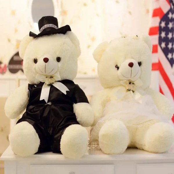 Couple Bear Wedding Plush Toys