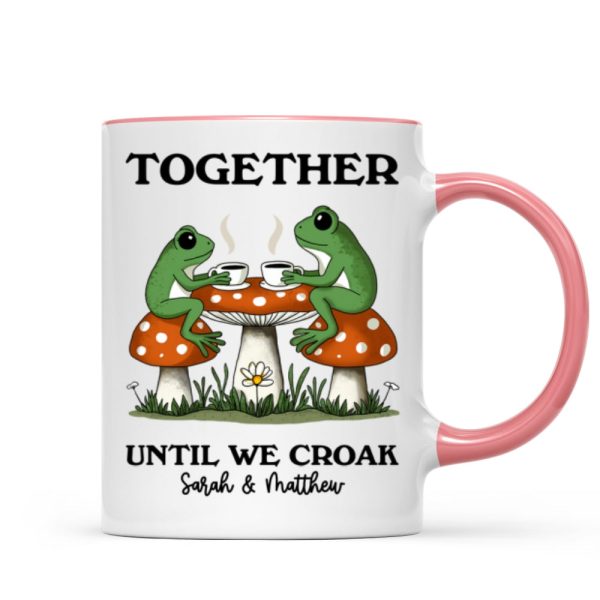 Couple Gift Together Until We Croak Frog Couple Anniversary Gift Personalized Mug Couple Gift Together Until We Croak Frog Couple Anniversary Gift Personalized Mug