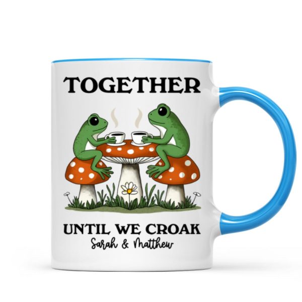 Couple Gift Together Until We Croak Frog Couple Anniversary Gift Personalized Mug Couple Gift Together Until We Croak Frog Couple Anniversary Gift Personalized Mug