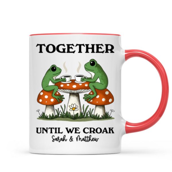 Couple Gift Together Until We Croak Frog Couple Anniversary Gift Personalized Mug Couple Gift Together Until We Croak Frog Couple Anniversary Gift Personalized Mug