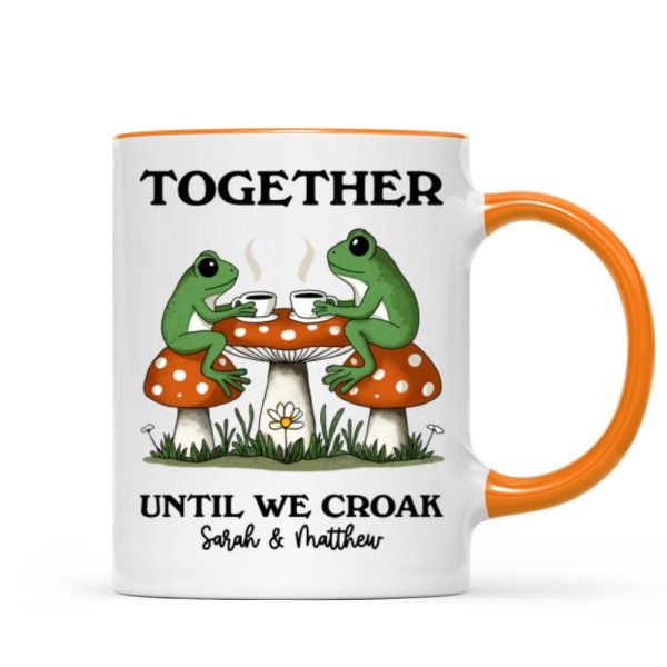 Couple Gift Together Until We Croak Frog Couple Anniversary Gift Personalized Mug Couple Gift Together Until We Croak Frog Couple Anniversary Gift Personalized Mug