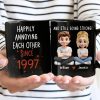 Couple Happily Annoying Each Other Since - Personalized Mug Couple Happily Annoying Each Other Since - Personalized Mug