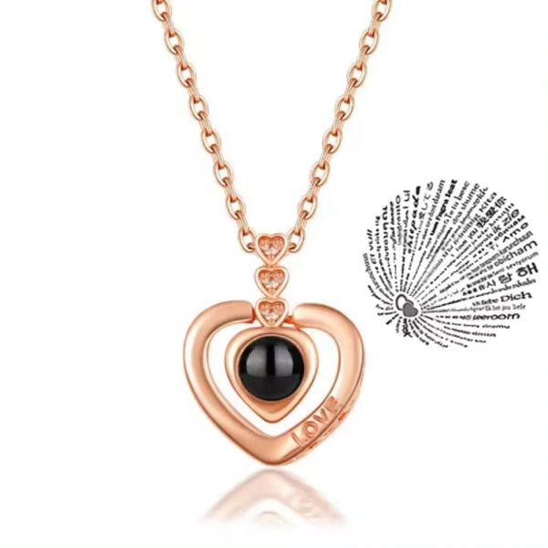 Couple Heart Necklace Symbol of Love