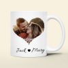 Couple Heart Upload Photo, Personalized Coffee Mug, Valentine Gift, Birthday Gift For Him/Her Couple Heart Upload Photo, Personalized Coffee Mug, Valentine Gift, Birthday Gift For Him/Her