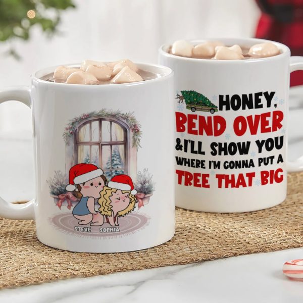 Couple, Honey, Bend Over, Personalized Coffee Mug, Christmas Gifts For Couple, 03HTPO081123HH Couple, Honey, Bend Over, Personalized Coffee Mug, Christmas Gifts For Couple, 03HTPO081123HH