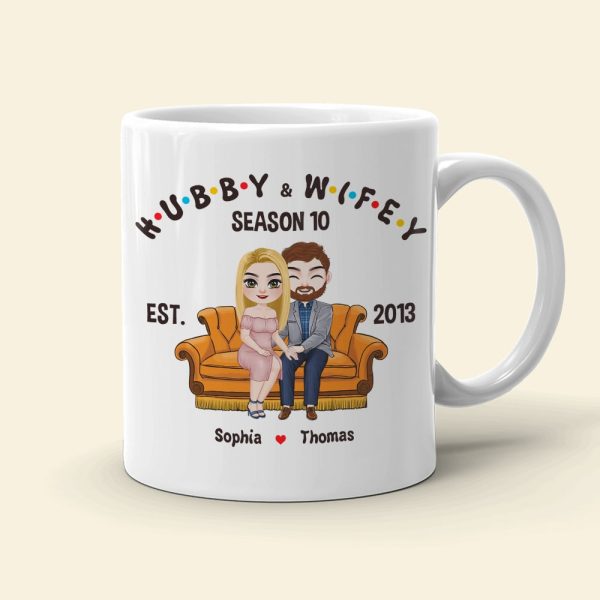 Couple, Hubby And Wifey, Personalized Mug, Gift For Couple, 02NADT130723HH Couple, Hubby And Wifey, Personalized Mug, Gift For Couple, 02NADT130723HH
