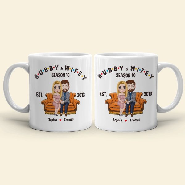 Couple, Hubby And Wifey, Personalized Mug, Gift For Couple, 02NADT130723HH Couple, Hubby And Wifey, Personalized Mug, Gift For Couple, 02NADT130723HH