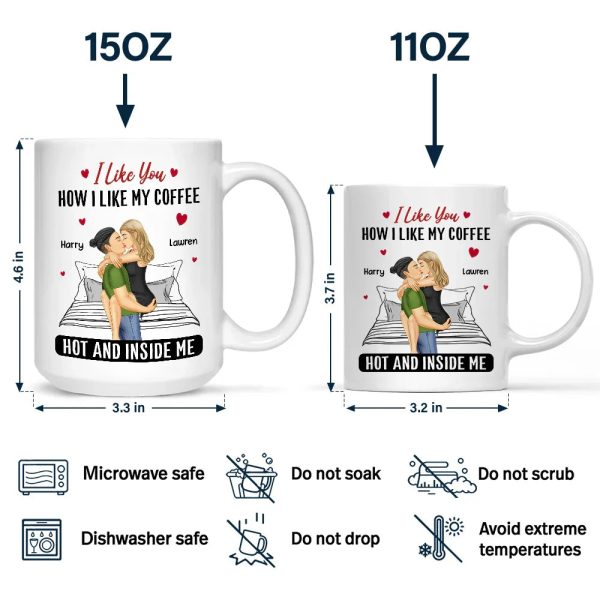 Couple I Liked You How I Liked My Coffee - Personalized Mug Couple I Liked You How I Liked My Coffee - Personalized Mug