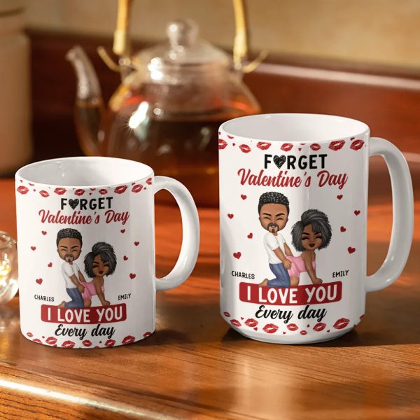 Couple I Love You Every Day - Personalised White Edge-to-Edge Mug Couple I Love You Every Day - Personalised White Edge-to-Edge Mug