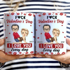 Couple I Love You Every Day - Personalized White Edge-to-Edge Mug Couple I Love You Every Day - Personalized White Edge-to-Edge Mug