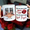 Couple, Kiss Me With Your Warm Lips, Personalized Mug, Couple Gifts